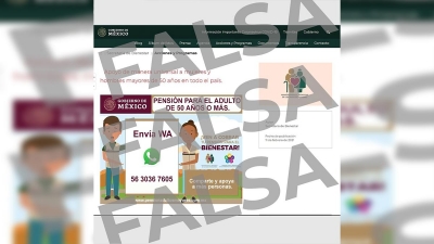 &iexcl;No caigas! Secretar&iacute;a del Bienestar alerta sobre pensi&oacute;n falsa para personas de 50 a&ntilde;os