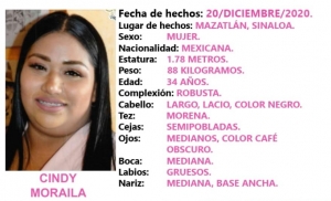 La FGE, solicita el apoyo de la ciudadan&iacute;a para localizar a CINDY