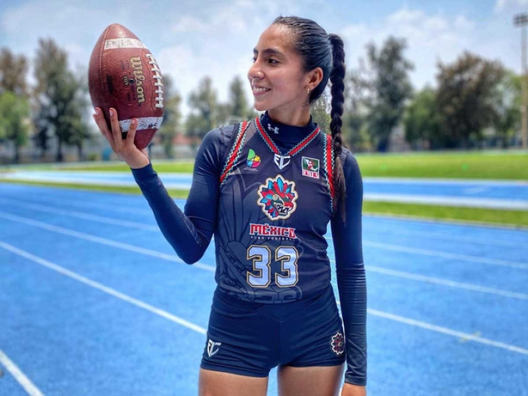 La mexicana estrella del Flag Football Diana Flores no conoce fronteras en la NFL