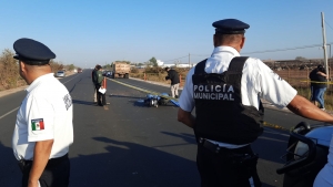 Motociclista muere embestido por góndola, en Culiacancito