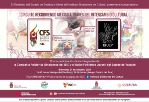 Hoy miércoles, charla entre el Ballet Juvenil de Yucatán y la Compañía Folclórica del ISIC