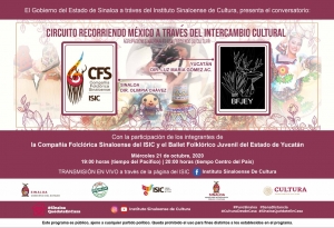 Hoy mi&eacute;rcoles, charla entre el Ballet Juvenil de Yucat&aacute;n y la Compa&ntilde;&iacute;a Folcl&oacute;rica del ISIC
