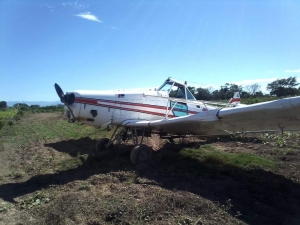 Avioneta colapsa en la comunidad de la Loma de Leyva Solano; piloto resultó ileso
