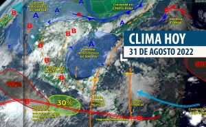 Pronóstico del clima para Culiacán: cielos cubiertos con lluvias moderadas esta mañana; en la tarde, cielos nubosos con lluvias débiles