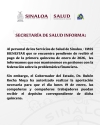 El pr&oacute;ximo lunes 19 de enero el personal del IMSS Bienestar recibir&aacute; el pago de la primera quincena: SSS