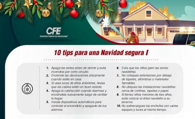 Uso Adecuado De Luces Y Adornos Navide&ntilde;os Reducen Riesgos Y Accidentes En Hogares Y Comercios