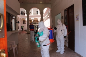 Funcionario de Navolato da positivo a coronavirus; desinfectan todo el edificio del Ayuntamiento