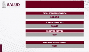 Sinaloa report&oacute; un caso de contagio y una defunci&oacute;n por COVID-19