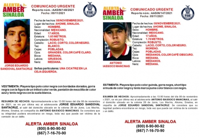 Regresan vivos a sus casas dos j&oacute;venes desaparecidos en Los Mochis