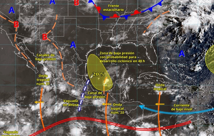 Hoy se prev&eacute;n lluvias fuertes a muy fuertes en Sonora, Sinaloa, Chihuahua, entre otros estados: SMN
