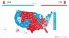 Mapa electora de las elecciones en Estados Unidos