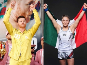 &lsquo;Canelo&rsquo; admira a Alexa Grasso