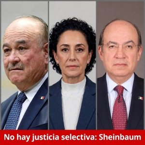 Sheinbaum niega justicia selectiva por detenci&oacute;n de Ruffo Appel y responde a Calder&oacute;n