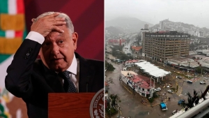 AMLO visita Acapulco tras los estragos de hurac&aacute;n Otis entre cr&iacute;ticas