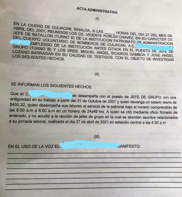 Destrozan Director y Patronato al Cuerpo de Bomberos de Culiac&aacute;n, denuncia ex bombero