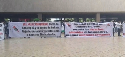 Exigen la salida Wil Veliz de Conalep