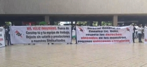 Exigen la salida Wil Veliz de Conalep