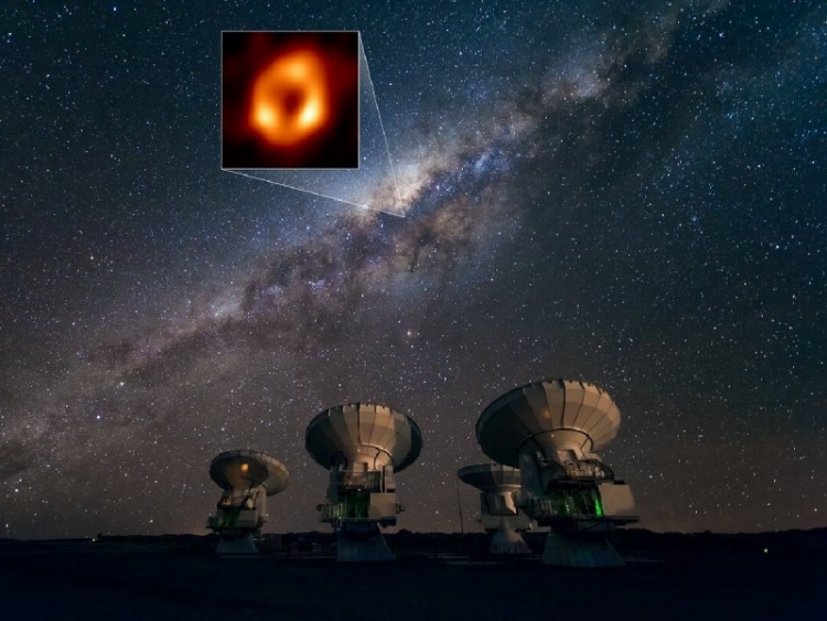 Captan primera imagen del agujero negro supermasivo en el corazón de nuestra galaxia