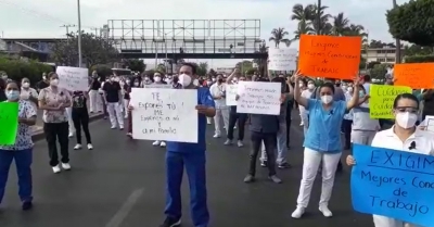 Personal m&eacute;dico y enfermeras exigen mayores insumos para hacer frente al Covid-19