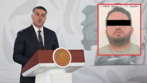 Detienen a "El Compa G&uuml;ero", uno de los responsables del ataque contra Sergio Torres y Eli Montoya de MC en Culiac&aacute;n, Sinaloa, informa Garc&iacute;a Harfuch