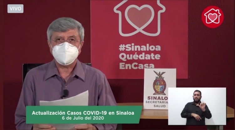 Sinaloa suma 9,199 casos confirmados de COVID-19; hay 1,445 fallecidos