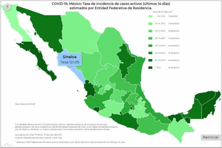 Las muertes por el virus covid-19 incrementaron a 236 mil 469 en México