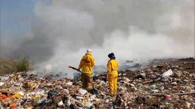 Queman basur&oacute;n de Batamotos y Guam&uacute;chil se "inunda" de humo