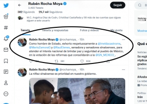 Critica el PAN presiones de Rocha y Quirino para que senadores voten hoy a favor del Ej&eacute;rcito en las calles