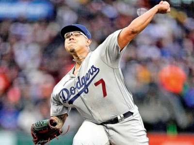 Julio Ur&iacute;as goza tercer triunfo; mantiene su brillo de inicio de temporada con los Dodgers