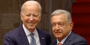 AMLO recibe a Joe Biden en Palacio Nacional para reunión bilateral