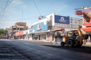Cierran temporalmente la calle Ruperto Paliza por reencarpetado, en el Centro de la ciudad