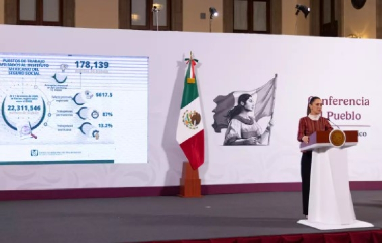 Sheinbaum advierte veto a ley de "embargo de salario" si el Senado la aprueba