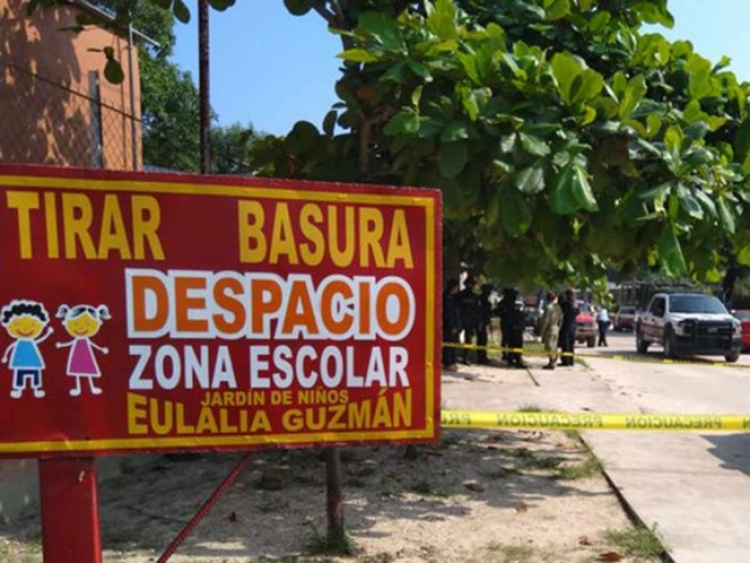 En Veracruz policías se enfrentaron con un sicario que se resguardo dentro de un jardin de niños