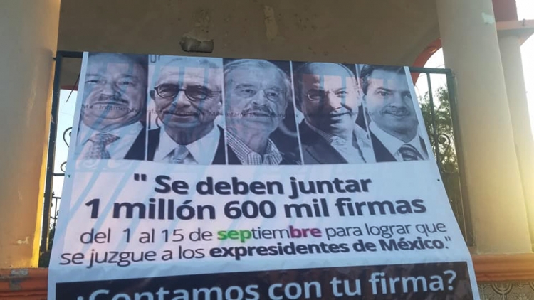 Ante la falta de firmas López Obrador pedirá al Congreso la consulta para juzgar a expresidentes