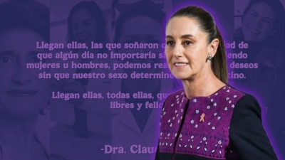 Sheinbaum conmemora en Campo Marte el D&iacute;a Internacional de la Mujer, en la capital del pa&iacute;s