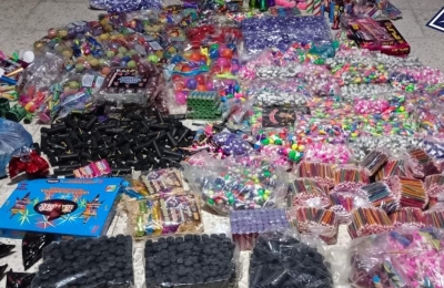 Polic&iacute;a Estatal y Municipal aseguraron m&aacute;s de 50 kilogramos de diferentes artefactos pirot&eacute;cnicos en Escuinapa