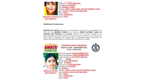 Activan Alerta Amber para la localización de los hermanos María Victoria y Máximo Octavio, que desaparecieron en Culiacán
