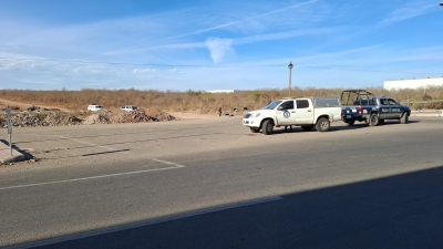 Con un mensaje dejan abandonado un cad&aacute;ver en el sector Barrancos