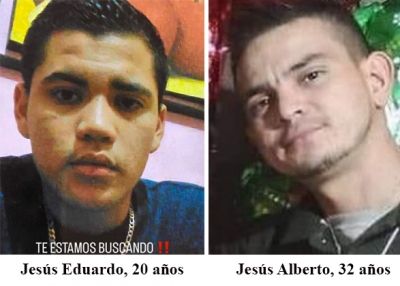 Jesús Eduardo y Jesús Alberto se encuentran desaparecidos, son de Los Mochis, Sinaloa