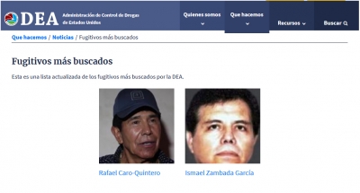 Caro quintero encabeza la lista de los m&aacute;s buscados por la DEA