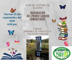 Colocar&aacute;n primer Librero Comunitario de Culiac&aacute;n en Jardines de Santa Fe 4