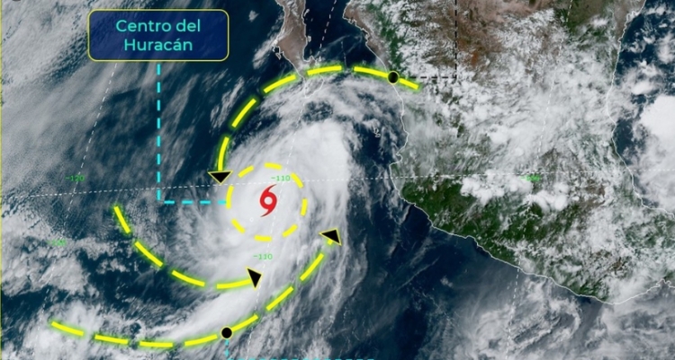 Elida aumenta su fuerza y se convierte en huracán categoría 2 en el Pacífico mexicano