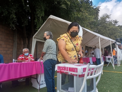 Sin incidentes comenz&oacute; la consulta para la revocaci&oacute;n de mandato: SSP
