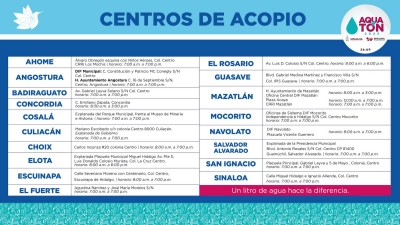Invita DIF Sinaloa a los sinaloenses a donar agua para consumo humano en aquaton 2023