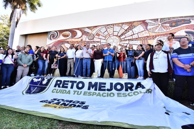 Encabeza el Rector Jes&uacute;s Madue&ntilde;a jornada de transformaci&oacute;n en la UAS con el &ldquo;Reto Mejora: Cuida tu Espacio Universitario&rdquo;