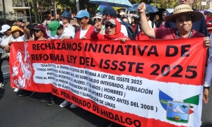 Insiste la CNTE se derogue la Ley del ISSSTE; amagan con movilizaciones