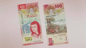 Banco de M&eacute;xico presenta el nuevo billete de 100 pesos
