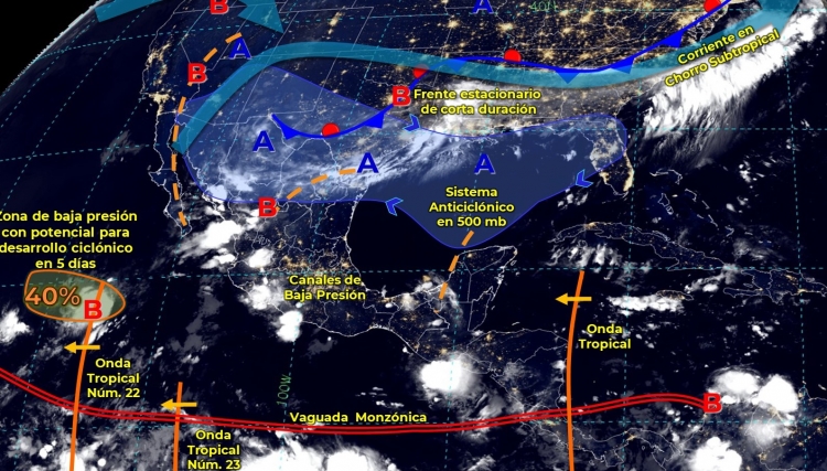 Pron&oacute;stico del clima para el 23 de agosto en Culiac&aacute;n; cielos cubiertos con chubascos tormentosos esta ma&ntilde;ana: SMN