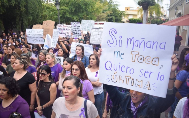 Lamentan grupo de feministas asesinatos a mujeres en Mazatlán
