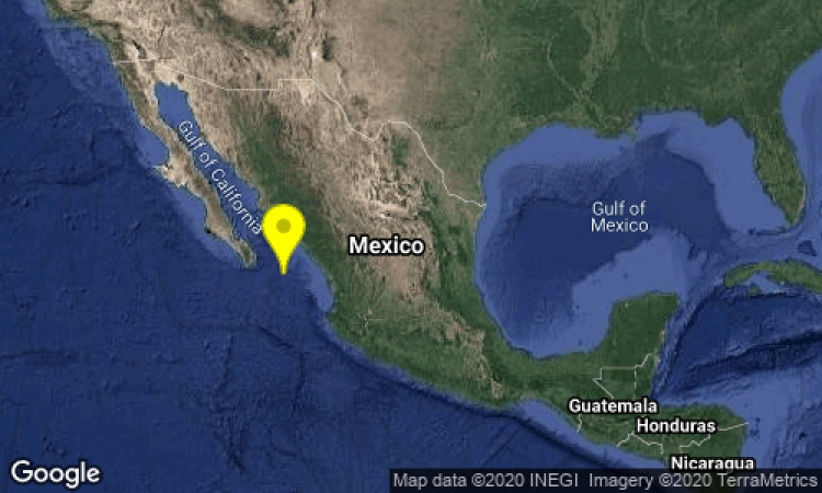 Sismo de 4.0 grados frente a costas de Sinaloa